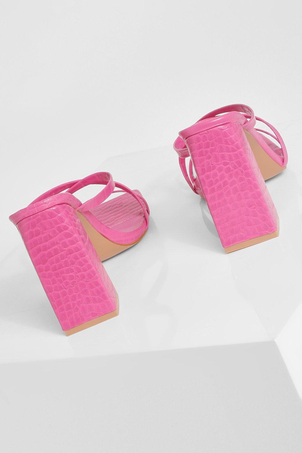 Boohoo pink sale sandals